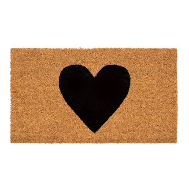 black heart door mat - gift ideas - home décor