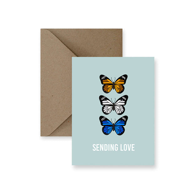Spread warmth and affection with our 'Sending Love' greeting card. Send it to a loved one, a friend, or anyone dear to your heart to let them know they're cherished.