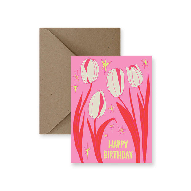 A unique card to wish a happy birthday in an aesthetic and cute language.