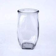 This clear vase can be added to your preferred bouquet.